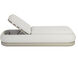 Sonora Greige / Gracebay Light Grey Outdoor Lounger